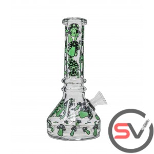 GREEN MUSHROOMS MINI BEAKER 6inch